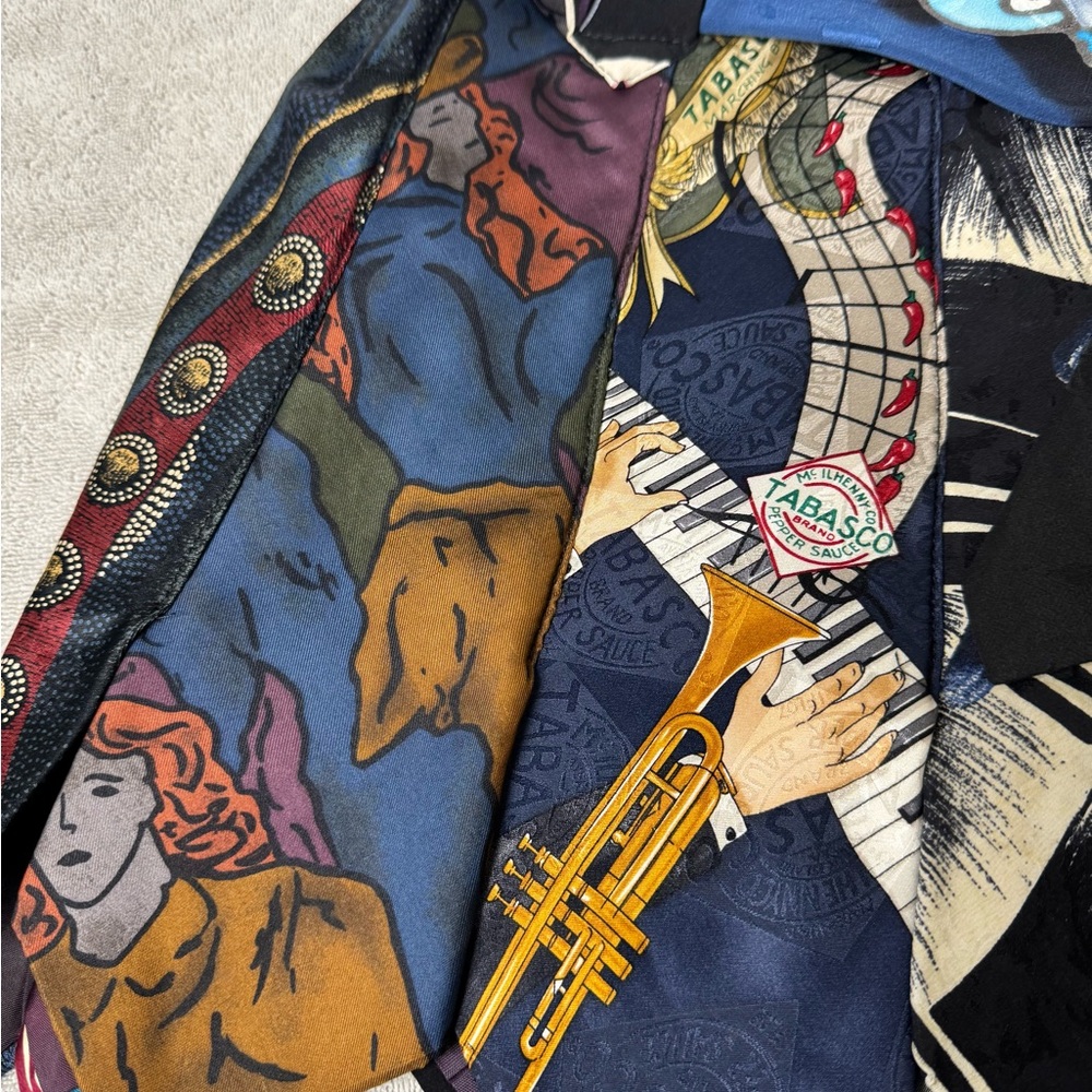 Women’s Silk Tie Skirt Size 6 Handmade in Seattle Washington READ - Picture 7 of 13